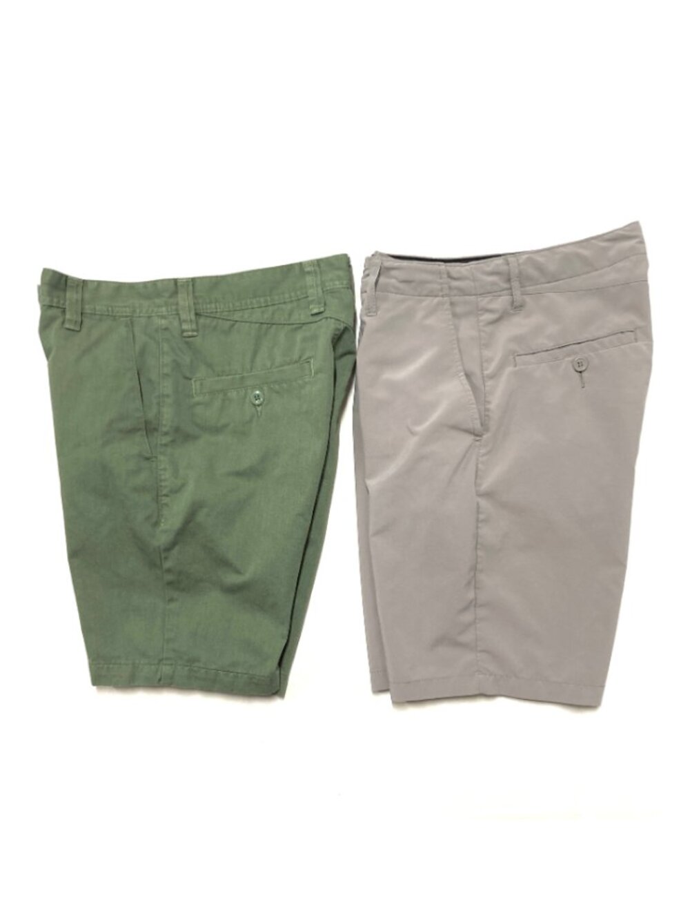 Volcom Shorts Men's Size 28 Waist Lot of 2 Green Chino Gray Hybrid